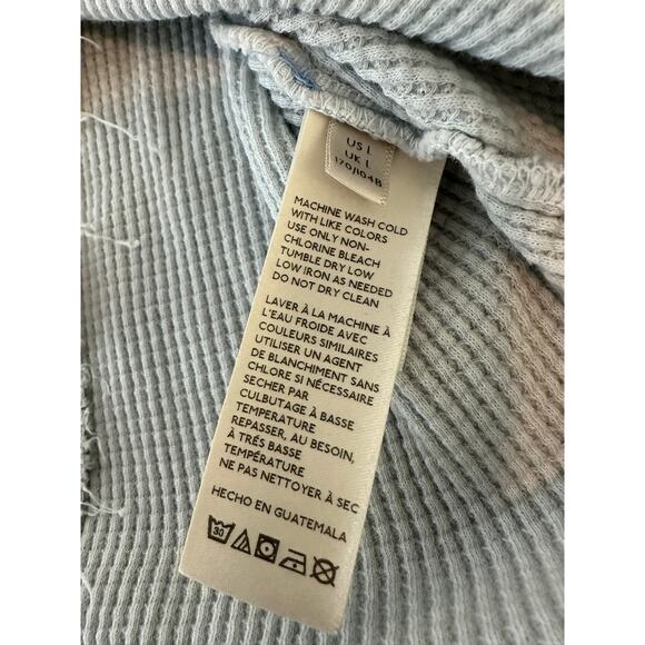 Free People We The Free waffle knit thermal t shirt womans Womans Large - Picture 10 of 12